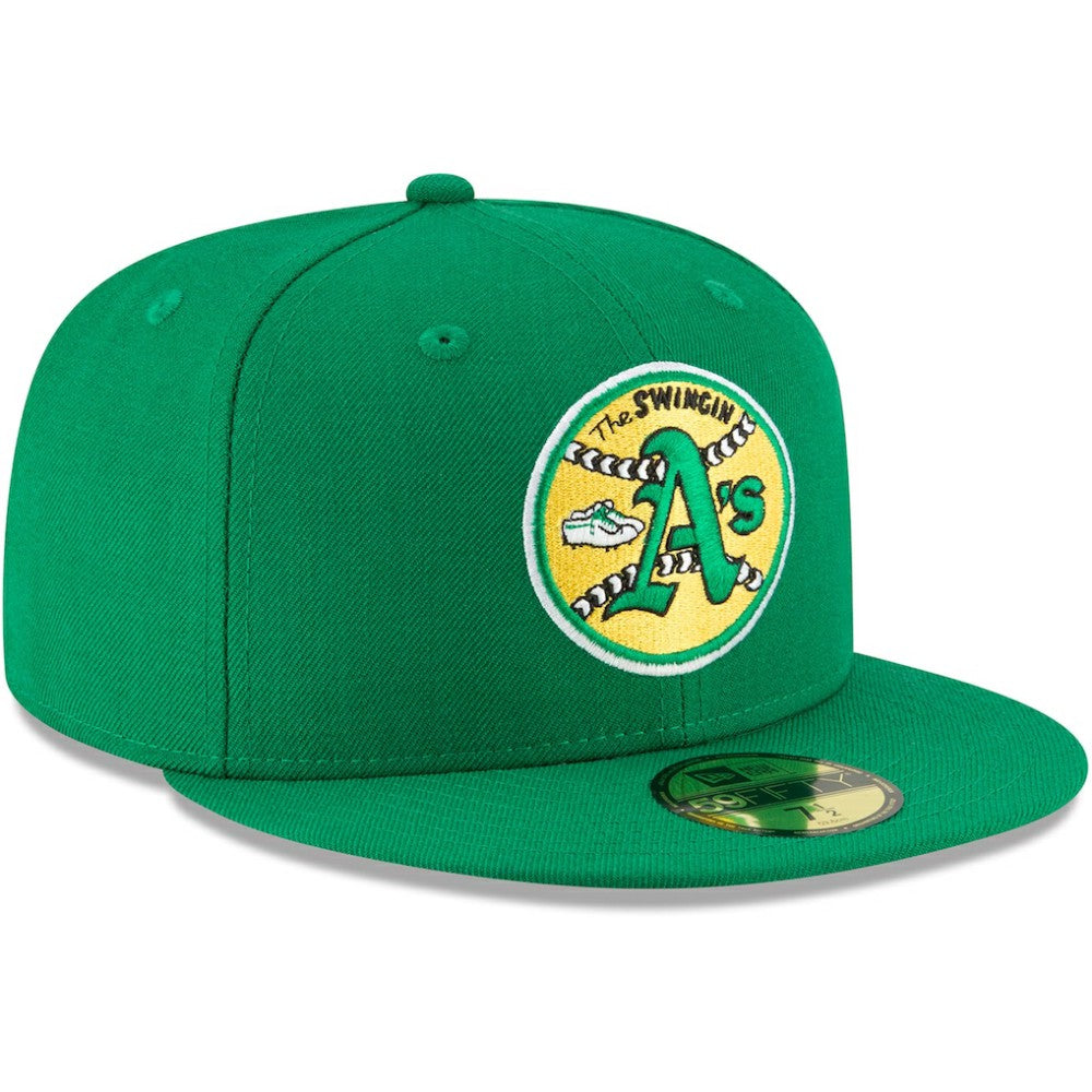 Athletics New Era Cooperstown Collection Wool 59FIFTY Fitted Hat - Green - New Era Lifestyle