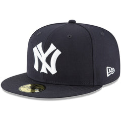 New York Yankees New Era Cooperstown Collection Wool 59FIFTY Fitted Hat - Navy - New Era on Sale
