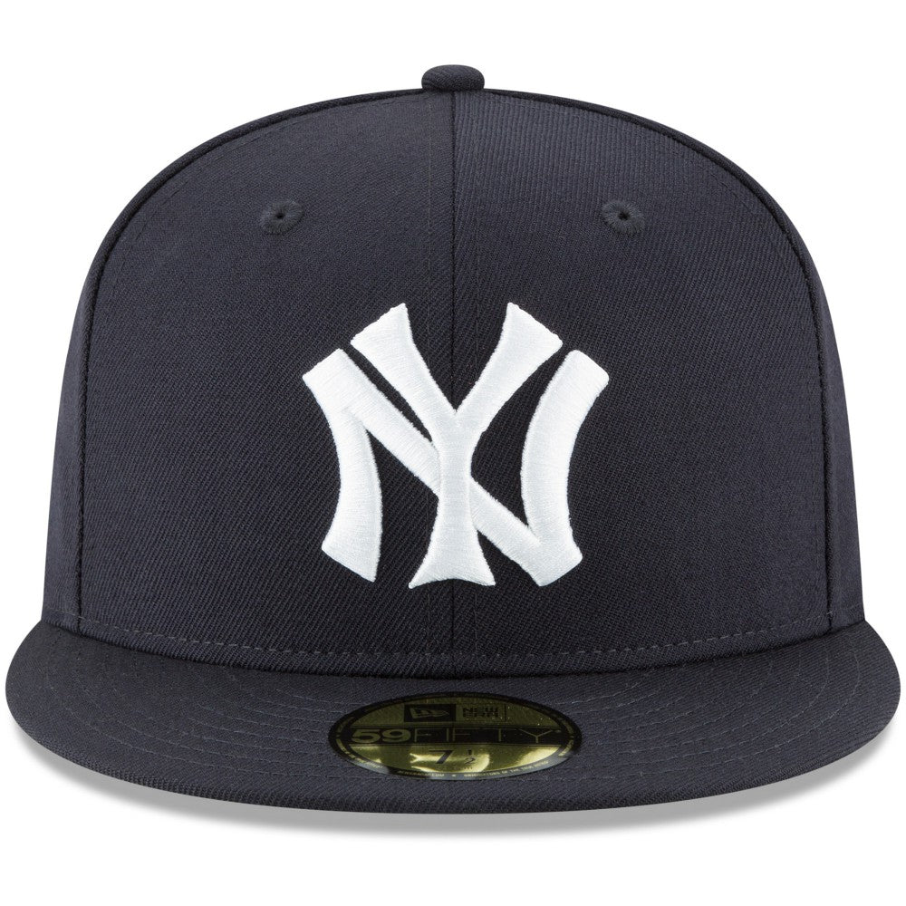 New York Yankees New Era Cooperstown Collection Wool 59FIFTY Fitted Hat - Navy - New Era on Sale