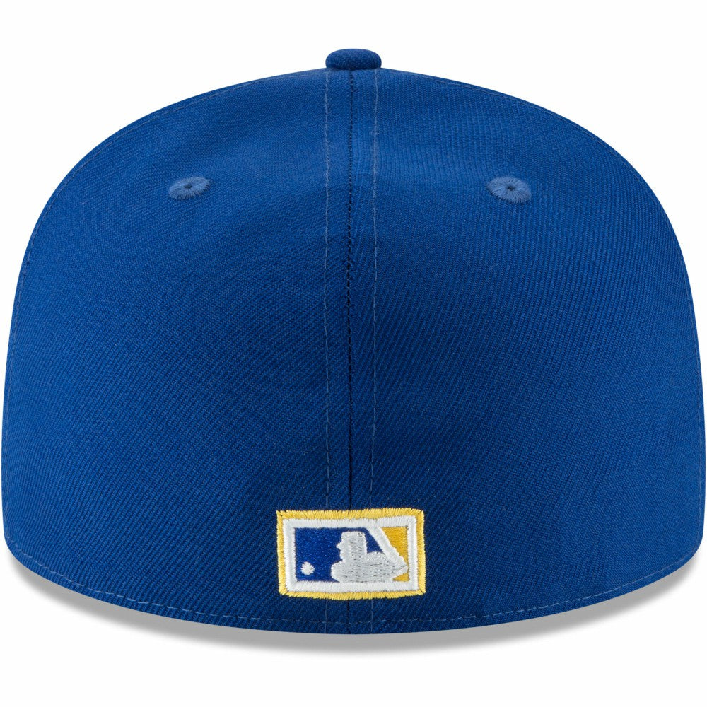 Milwaukee Brewers New Era Cooperstown Collection Wool 59FIFTY Fitted Hat - Yellow - New Era Discount