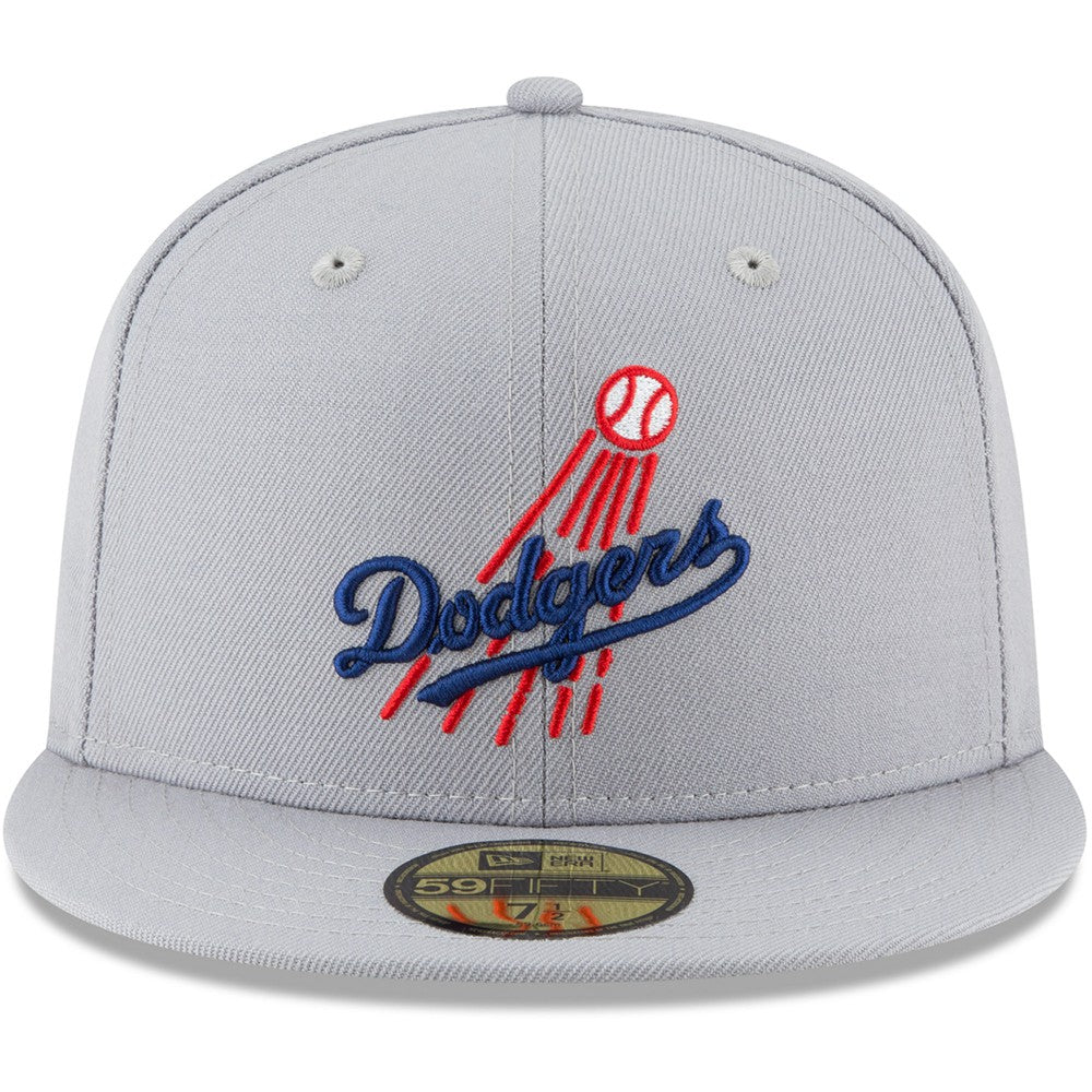 Los Angeles Dodgers New Era Cooperstown Collection Wool 59FIFTY Fitted Hat - Gray - New Era Online
