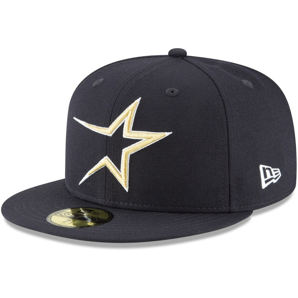 Houston Astros New Era Cooperstown Collection Wool 59FIFTY Fitted Hat - Navy - New Era on Sale