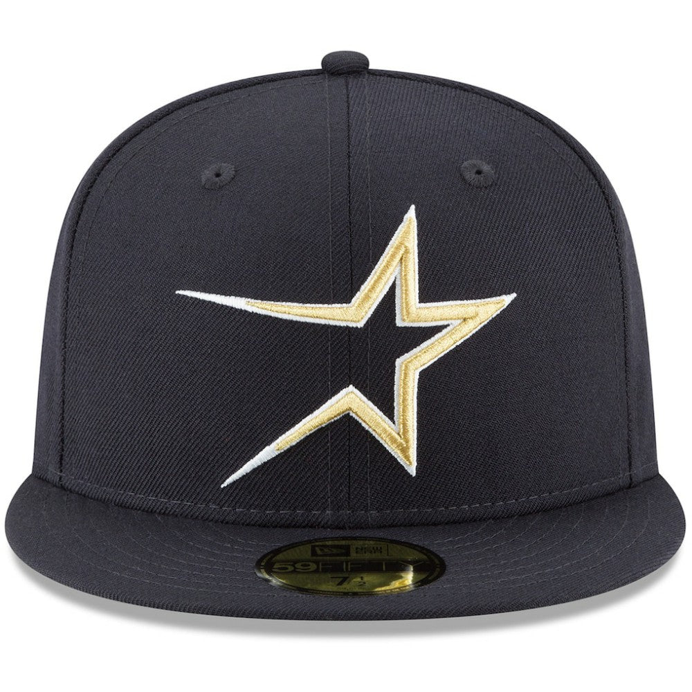 Houston Astros New Era Cooperstown Collection Wool 59FIFTY Fitted Hat - Navy - New Era on Sale