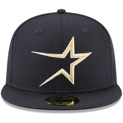 Houston Astros New Era Cooperstown Collection Wool 59FIFTY Fitted Hat - Navy - New Era on Sale