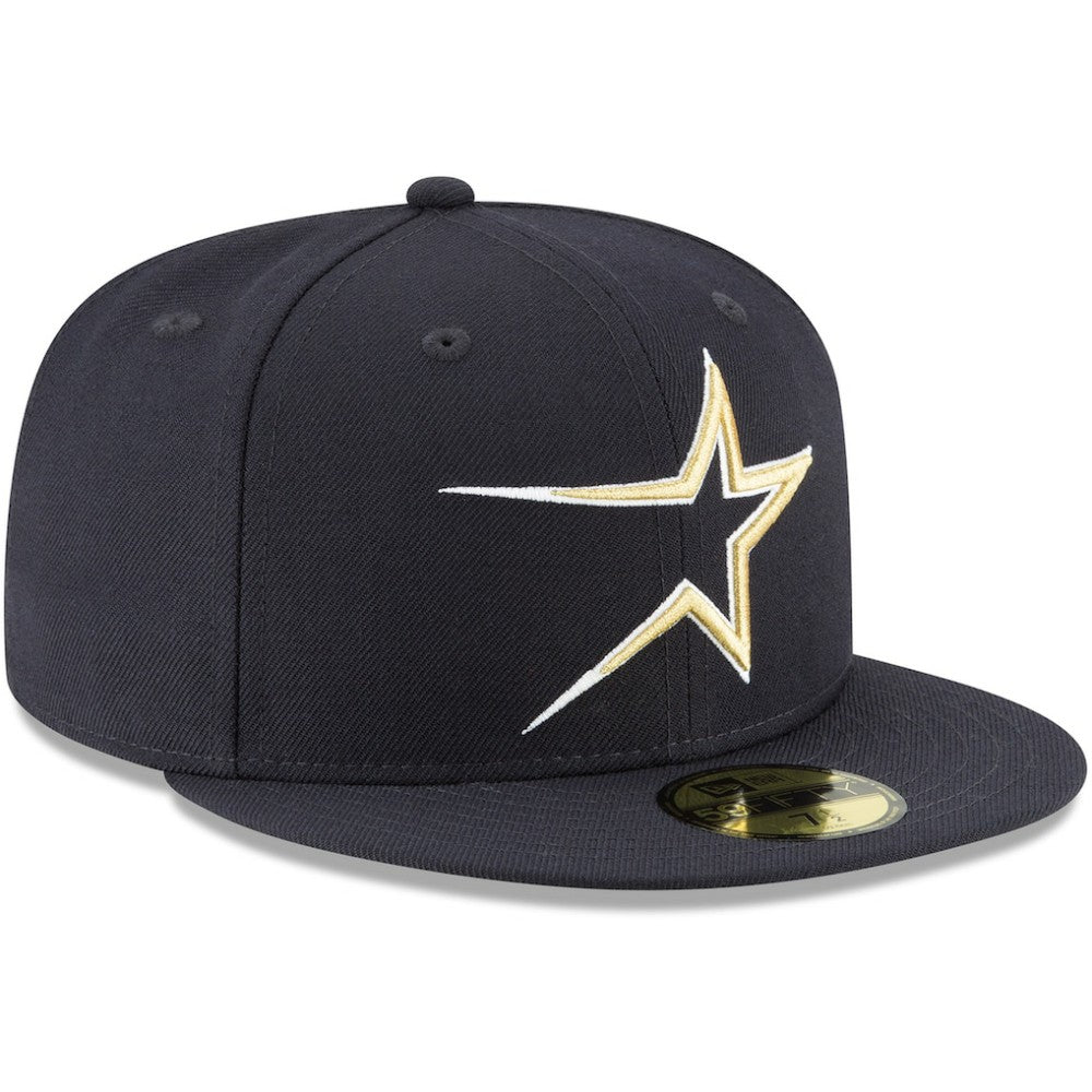 Houston Astros New Era Cooperstown Collection Wool 59FIFTY Fitted Hat - Navy - New Era on Sale