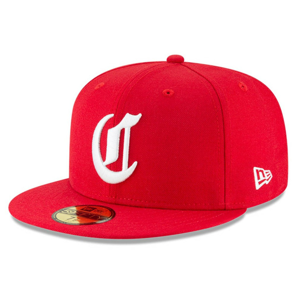 Cincinnati Reds New Era Cooperstown Collection Wool 59FIFTY Fitted Hat - Red - New Era Sale