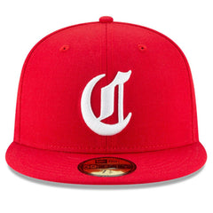 Cincinnati Reds New Era Cooperstown Collection Wool 59FIFTY Fitted Hat - Red - New Era Sale