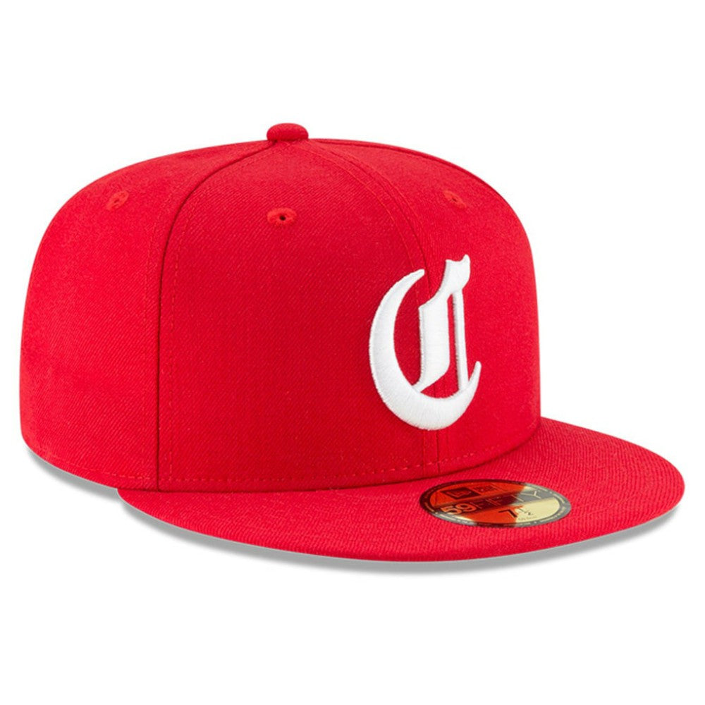 Cincinnati Reds New Era Cooperstown Collection Wool 59FIFTY Fitted Hat - Red - New Era Sale