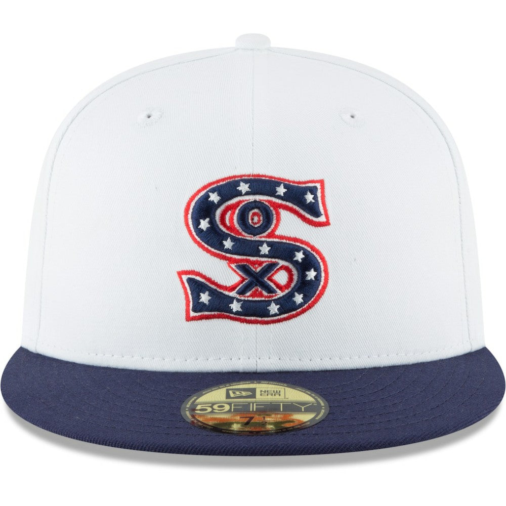 Chicago White Sox New Era Cooperstown Collection Wool 59FIFTY Fitted Hat - White - New Era Lifestyle