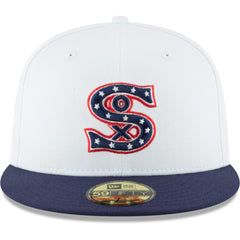 Chicago White Sox New Era Cooperstown Collection Wool 59FIFTY Fitted Hat - White - New Era Lifestyle