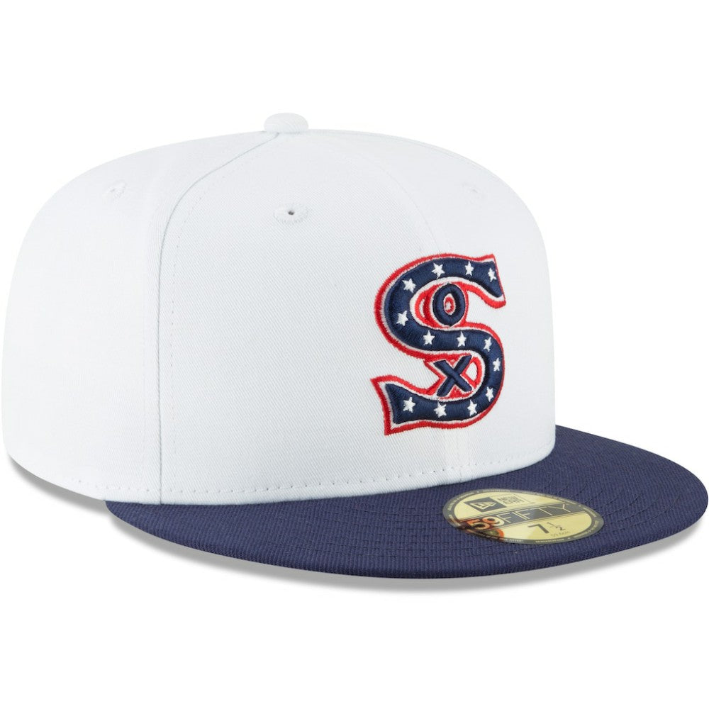 Chicago White Sox New Era Cooperstown Collection Wool 59FIFTY Fitted Hat - White - New Era Lifestyle