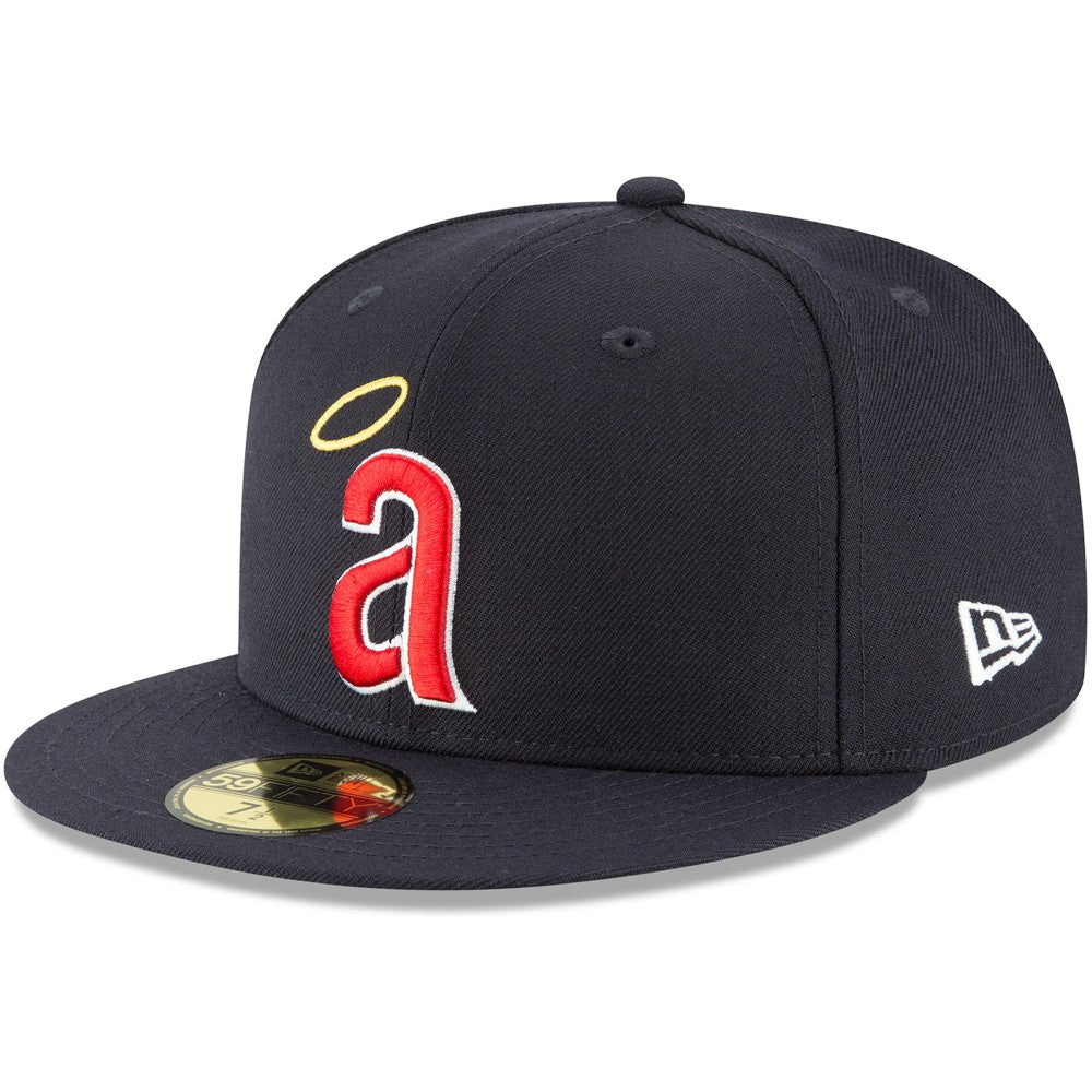 California Angels New Era Cooperstown Collection Wool 59FIFTY Fitted Hat - Navy - New Era Lifestyle