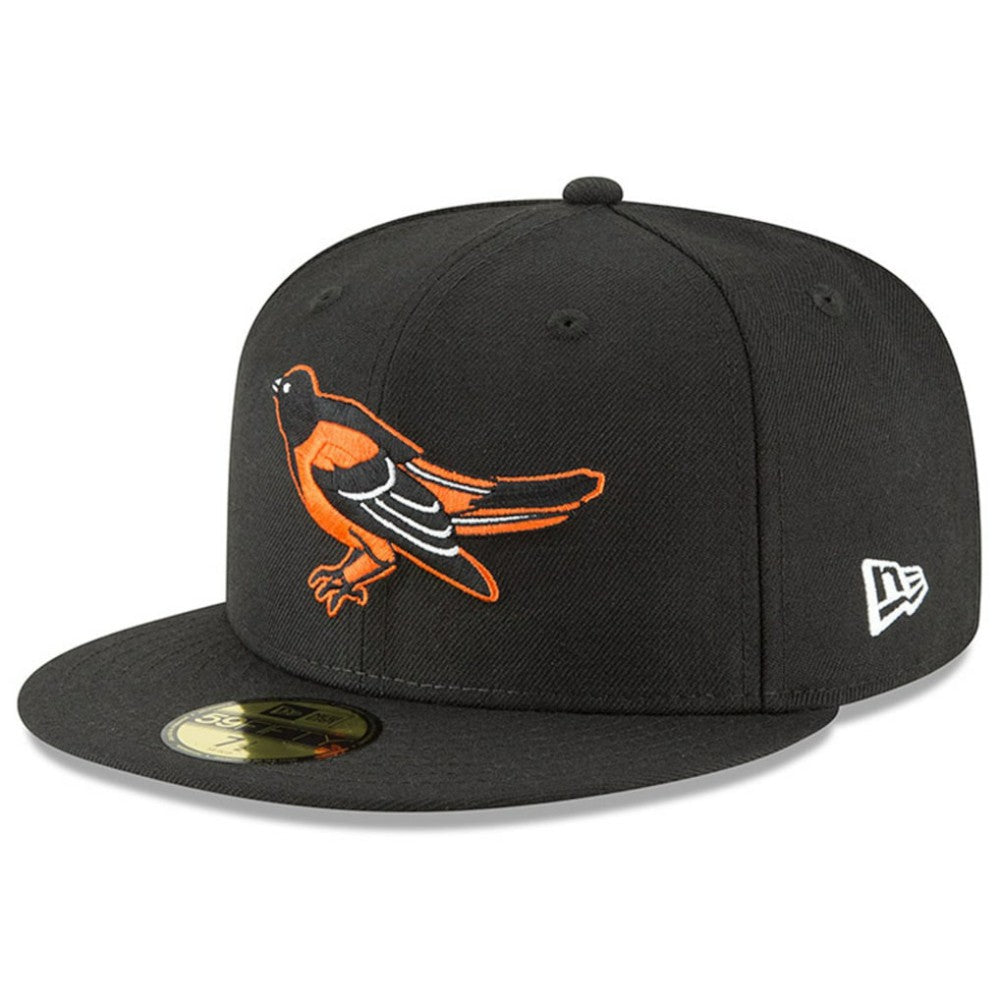 Baltimore Orioles New Era Cooperstown Collection Wool 59FIFTY Fitted Hat - Black - New Era Lifestyle