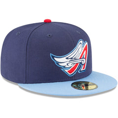 California Angels New Era Cooperstown Collection Wool 59FIFTY Fitted Hat - Navy - New Era Sale