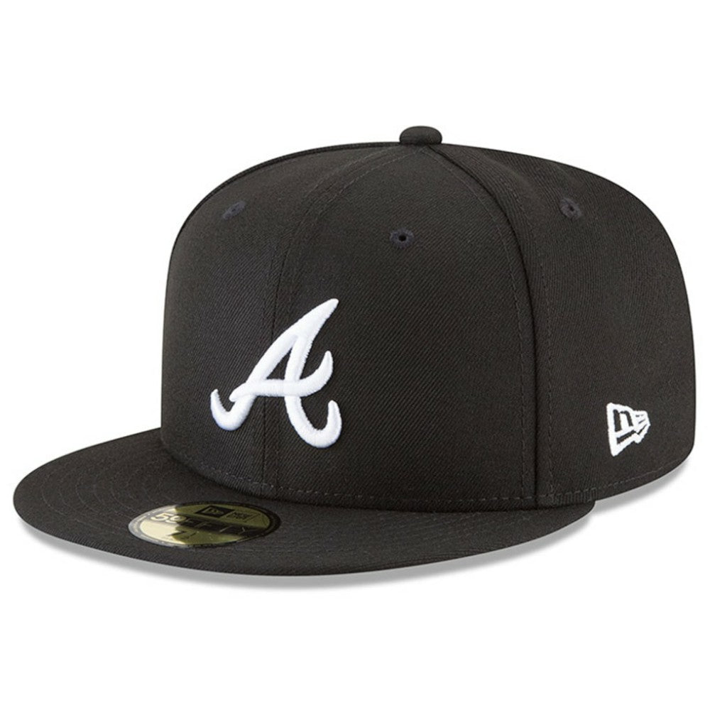 Atlanta Braves New Era 59FIFTY Fitted Hat - Black - New Era Lifestyle