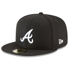 Atlanta Braves New Era 59FIFTY Fitted Hat - Black - New Era Lifestyle