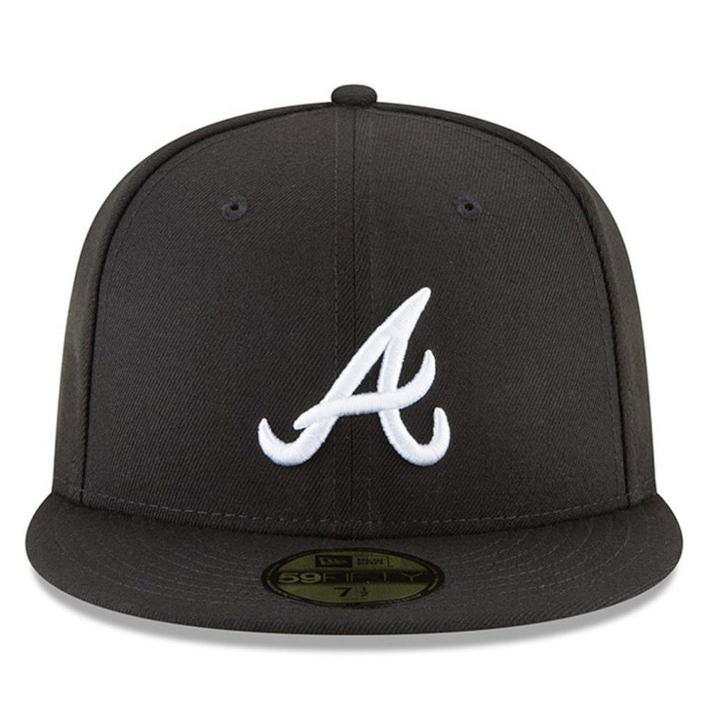 Atlanta Braves New Era 59FIFTY Fitted Hat - Black - New Era Lifestyle