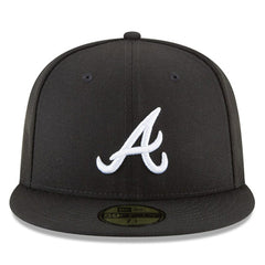 Atlanta Braves New Era 59FIFTY Fitted Hat - Black - New Era Lifestyle