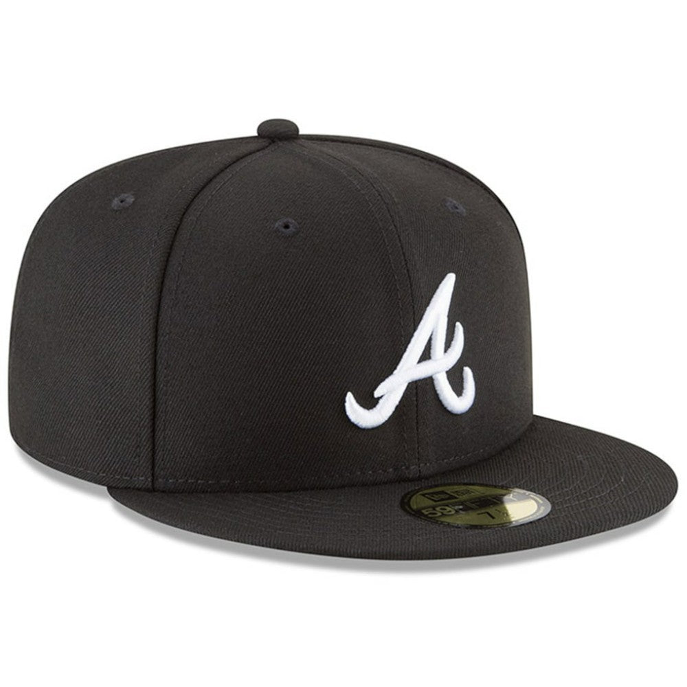 Atlanta Braves New Era 59FIFTY Fitted Hat - Black - New Era Lifestyle