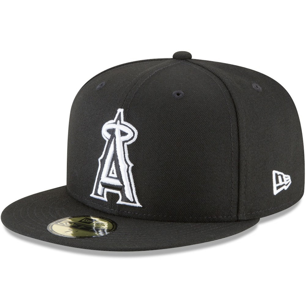 Los Angeles Angels New Era 59FIFTY Fitted Hat - Black - New Era Discount
