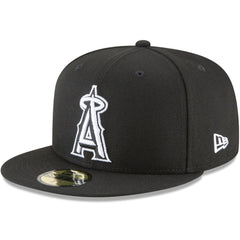 Los Angeles Angels New Era 59FIFTY Fitted Hat - Black - New Era Discount