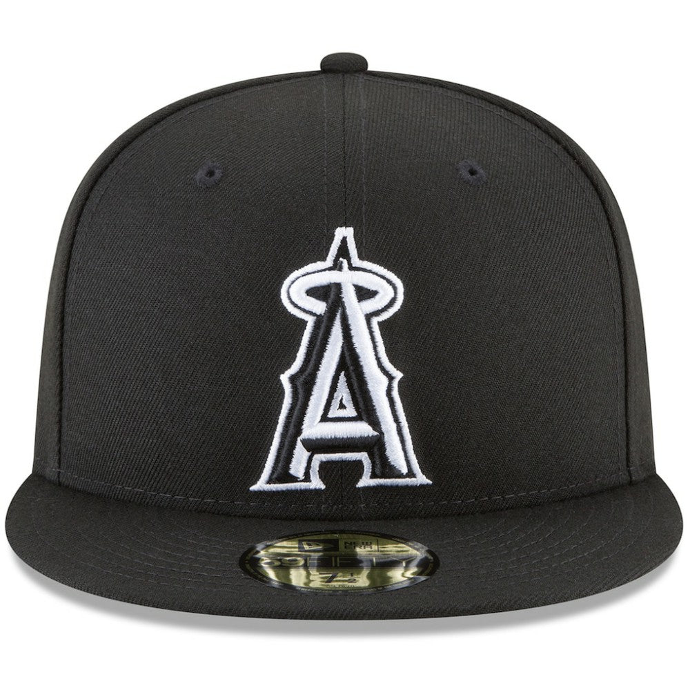 Los Angeles Angels New Era 59FIFTY Fitted Hat - Black - New Era Discount