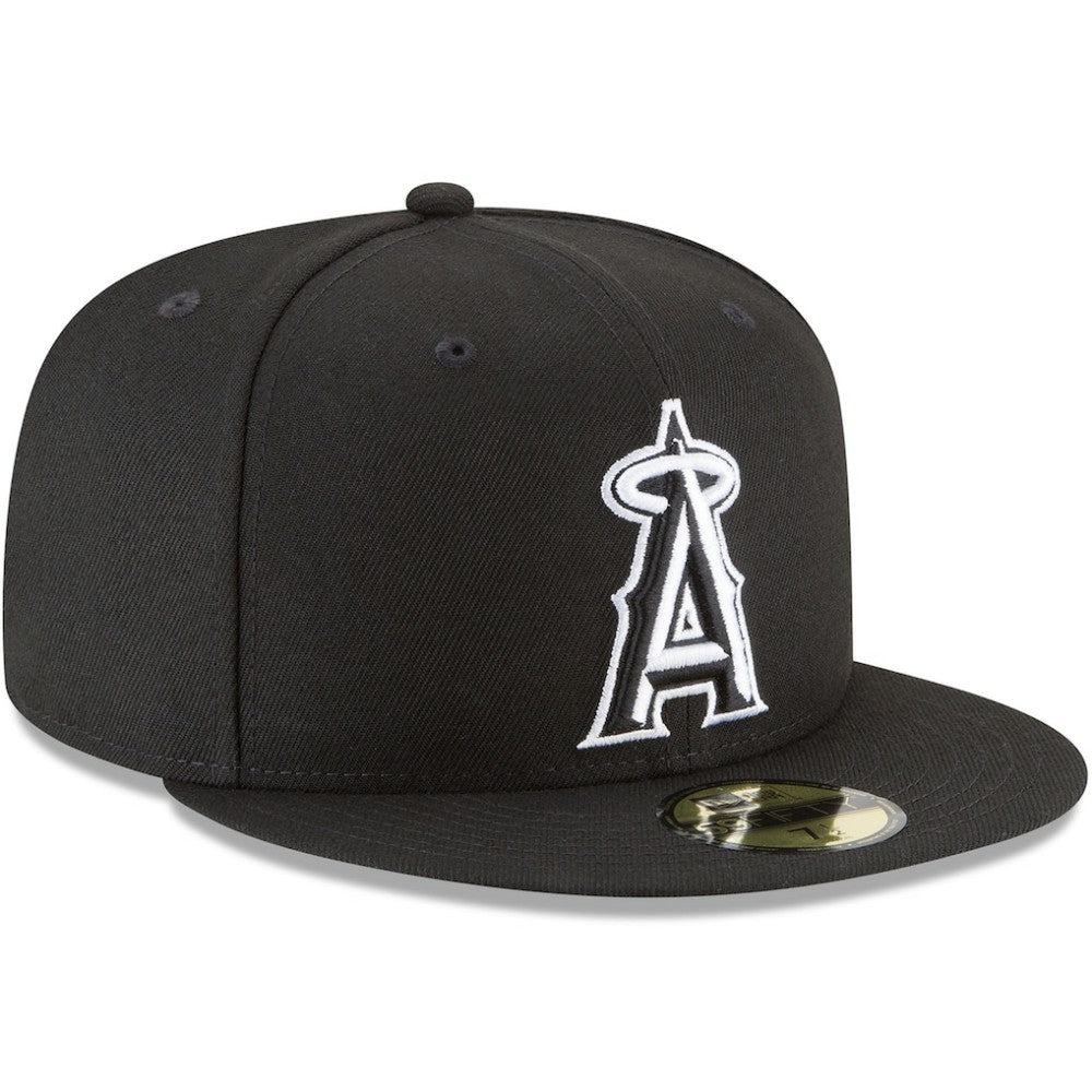 Los Angeles Angels New Era 59FIFTY Fitted Hat - Black - New Era Discount