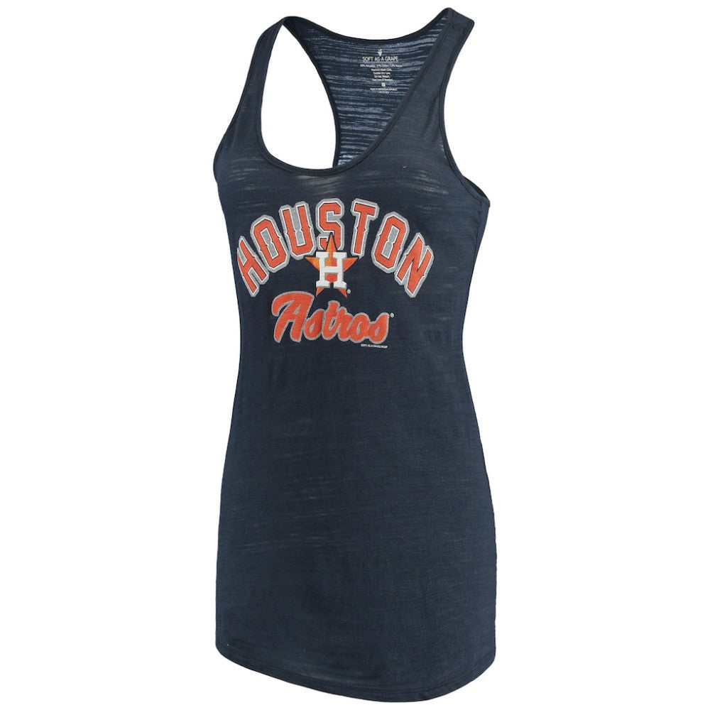 Houston Astros Soft as a Grape Women's Multicount Racerback Tank Top - Navy - MLB Discount