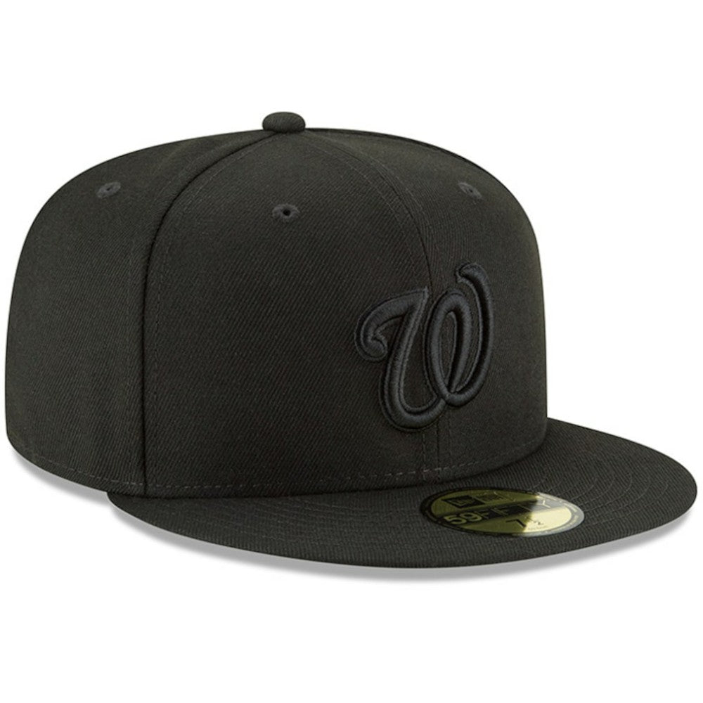 Washington Nationals New Era Primary Logo Basic 59FIFTY Fitted Hat - Black - New Era on Sale