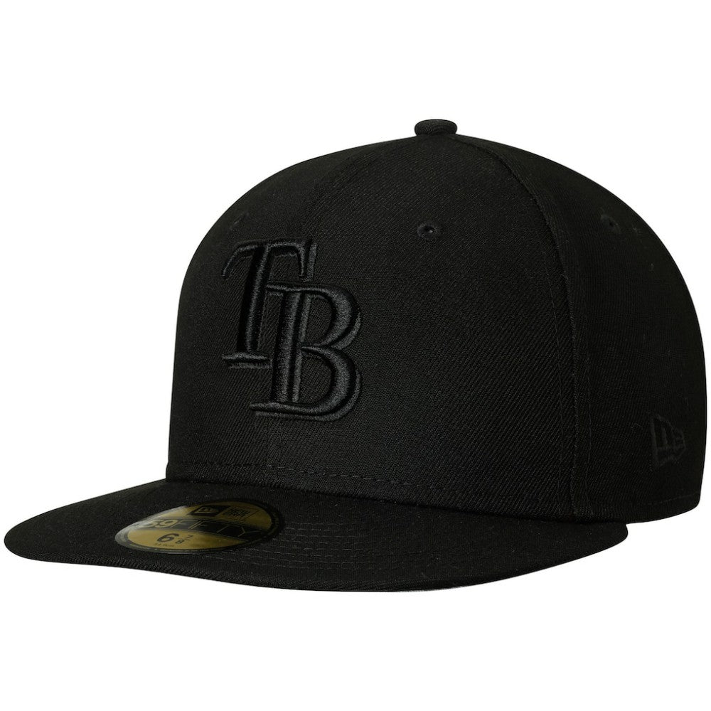 Tampa Bay Rays New Era Primary Logo Basic 59FIFTY Fitted Hat - Black - New Era Online