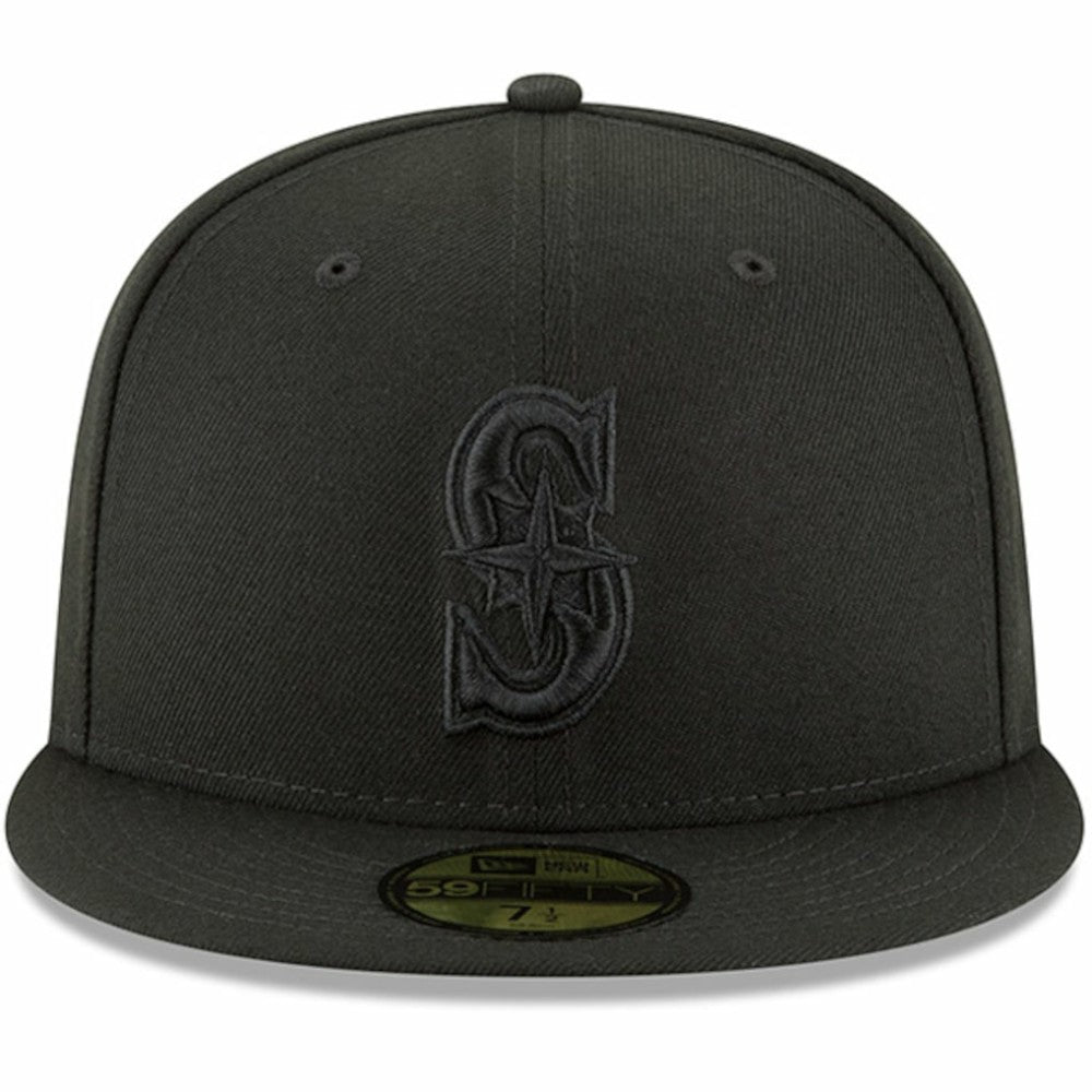 Seattle Mariners New Era Primary Logo Basic 59FIFTY Fitted Hat - Black - New Era Lifestyle