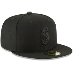 Seattle Mariners New Era Primary Logo Basic 59FIFTY Fitted Hat - Black - New Era Lifestyle