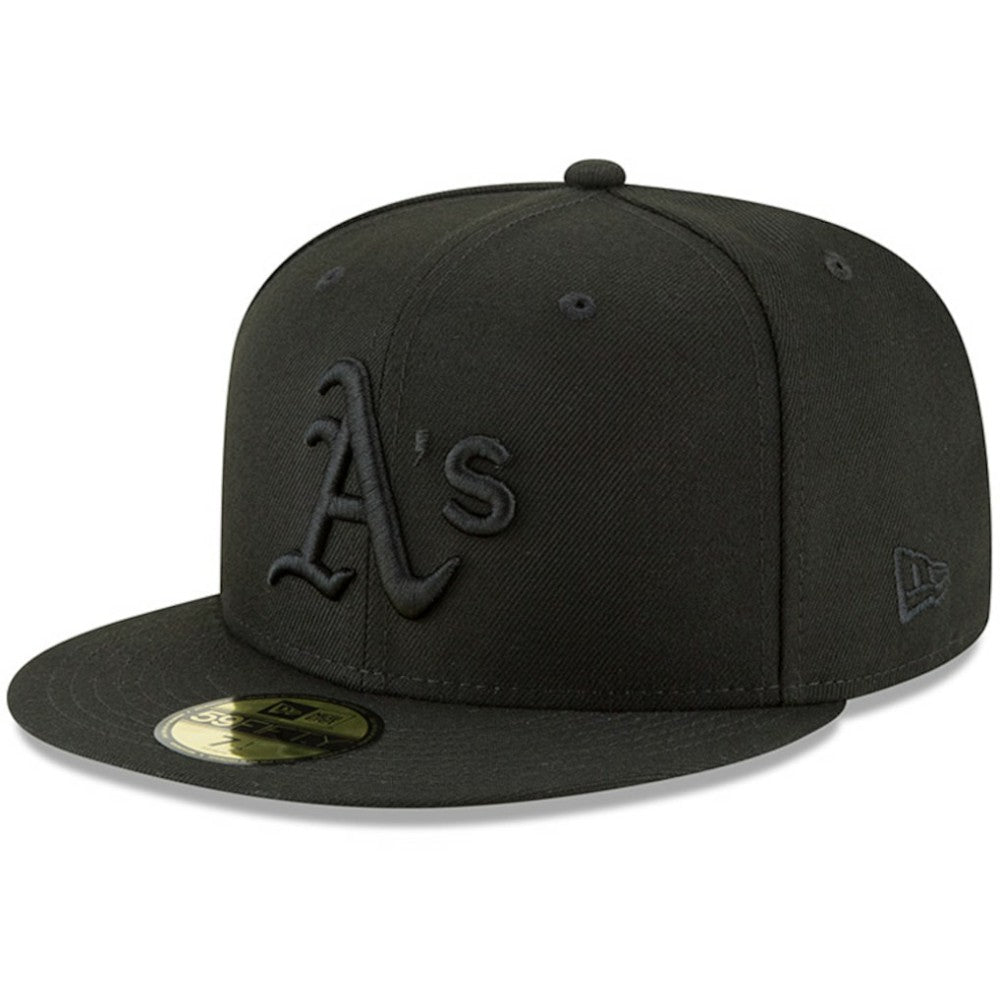 Athletics New Era Primary Logo Basic 59FIFTY Fitted Hat - Black - New Era Discount