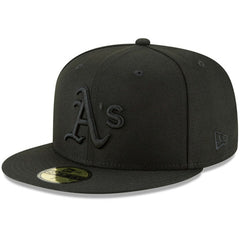 Athletics New Era Primary Logo Basic 59FIFTY Fitted Hat - Black - New Era Discount