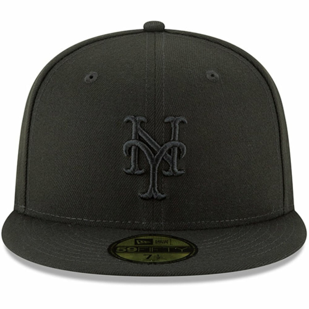 New York Mets New Era Primary Logo Basic 59FIFTY Fitted Hat - Black - New Era on Sale