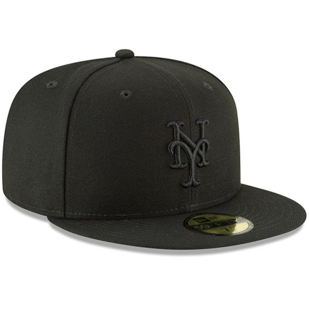 New York Mets New Era Primary Logo Basic 59FIFTY Fitted Hat - Black - New Era on Sale
