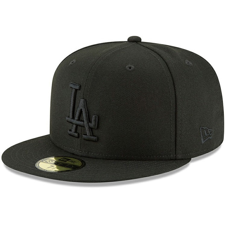 Los Angeles Dodgers New Era Primary Logo Basic 59FIFTY Fitted Hat - Black - New Era Lifestyle