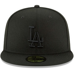 Los Angeles Dodgers New Era Primary Logo Basic 59FIFTY Fitted Hat - Black - New Era Lifestyle