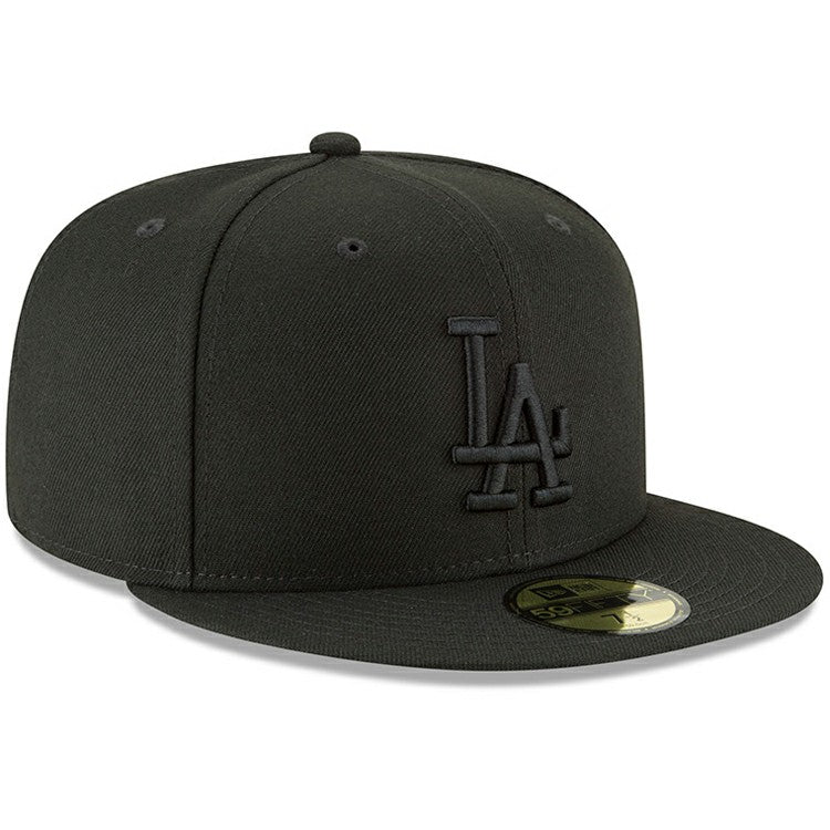 Los Angeles Dodgers New Era Primary Logo Basic 59FIFTY Fitted Hat - Black - New Era Lifestyle