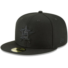 Houston Astros New Era Primary Logo Basic 59FIFTY Fitted Hat - Black - New Era Lifestyle