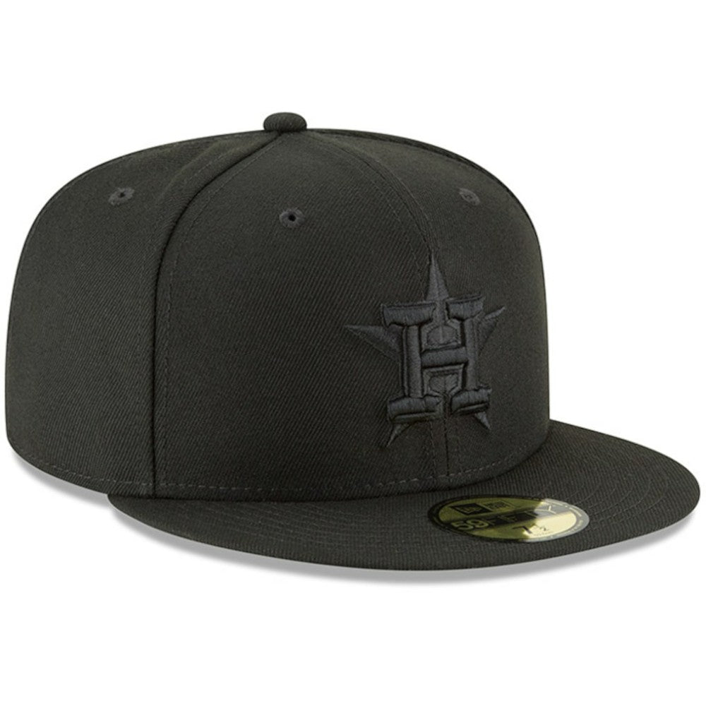 Houston Astros New Era Primary Logo Basic 59FIFTY Fitted Hat - Black - New Era Lifestyle