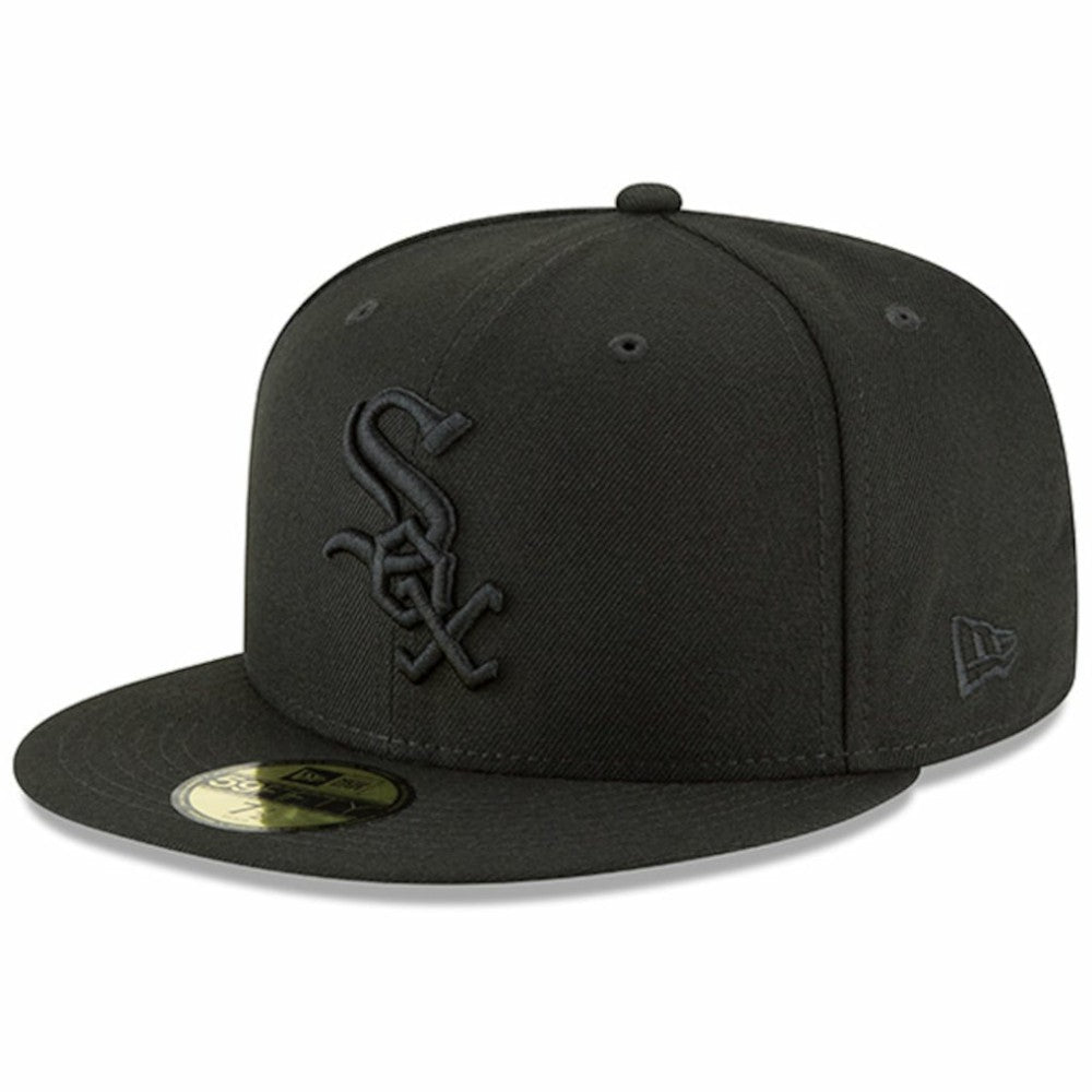 Chicago White Sox New Era Primary Logo Basic 59FIFTY Fitted Hat - Black - New Era Lifestyle