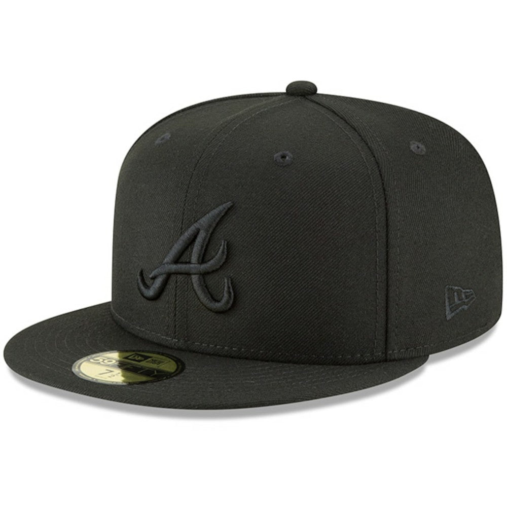 Atlanta Braves New Era Primary Logo Basic 59FIFTY Fitted Hat - Black - New Era Sale
