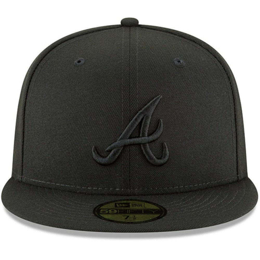 Atlanta Braves New Era Primary Logo Basic 59FIFTY Fitted Hat - Black - New Era Sale