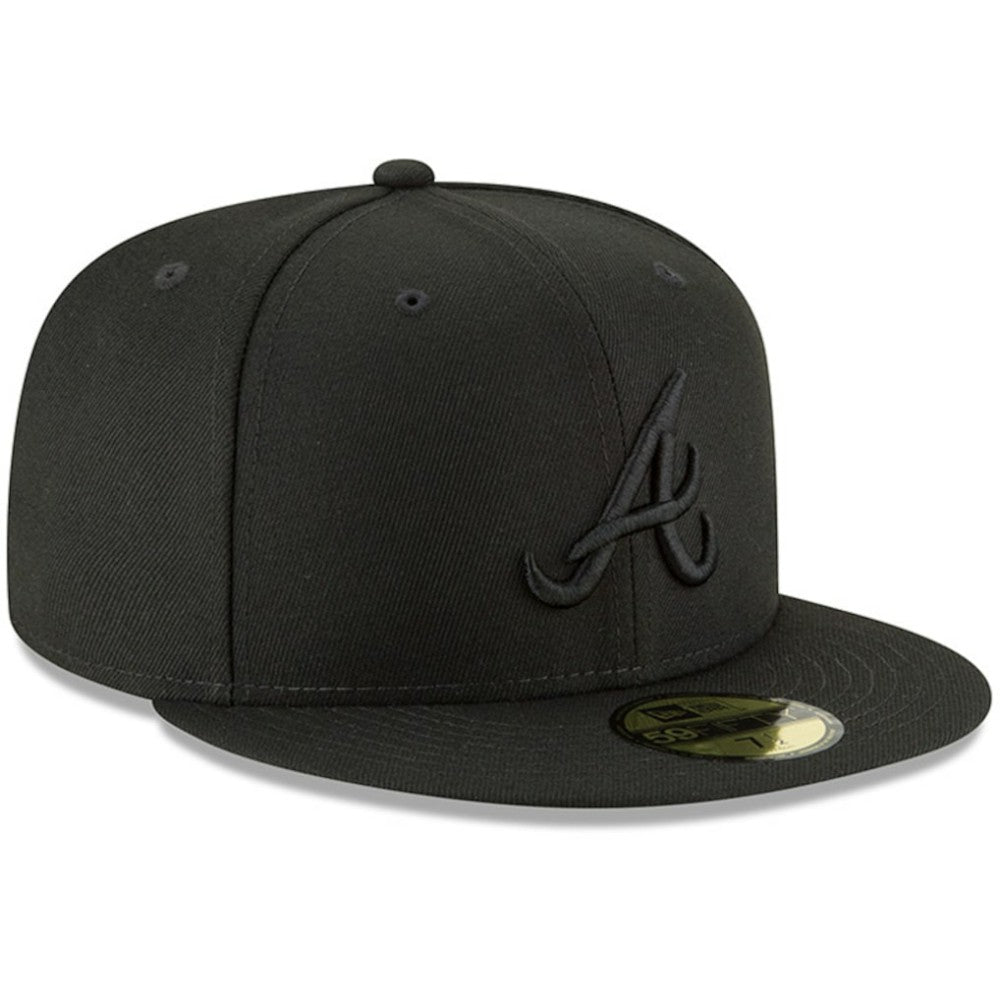 Atlanta Braves New Era Primary Logo Basic 59FIFTY Fitted Hat - Black - New Era Sale