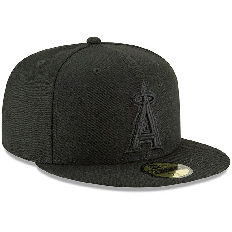 Los Angeles Angels New Era Primary Logo Basic 59FIFTY Fitted Hat - Black - New Era Sale