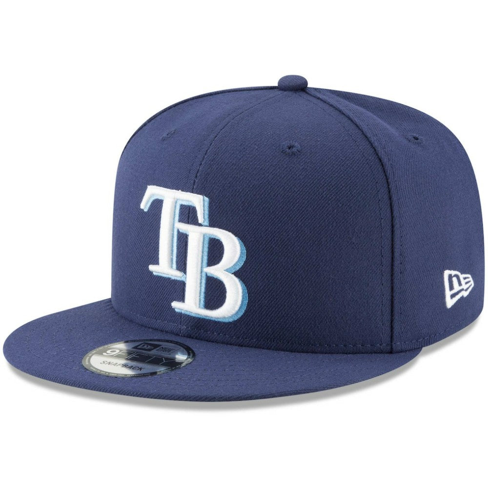 Tampa Bay Rays New Era Team Color 9FIFTY Snapback Hat - Navy - New Era Discount