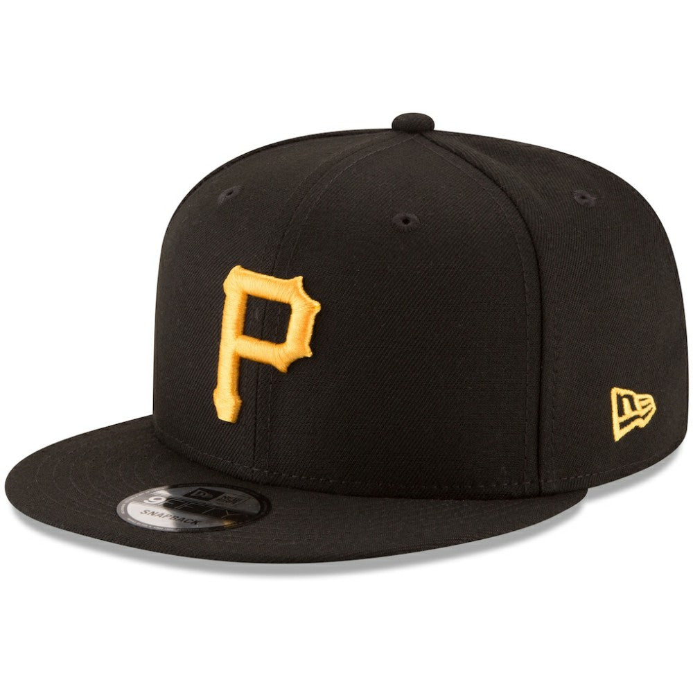 Pittsburgh Pirates New Era Team Color 9FIFTY Snapback Hat - Black - New Era on Sale