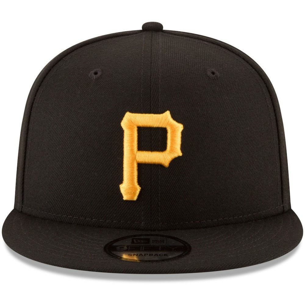 Pittsburgh Pirates New Era Team Color 9FIFTY Snapback Hat - Black - New Era on Sale