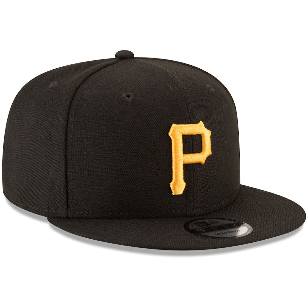 Pittsburgh Pirates New Era Team Color 9FIFTY Snapback Hat - Black - New Era on Sale